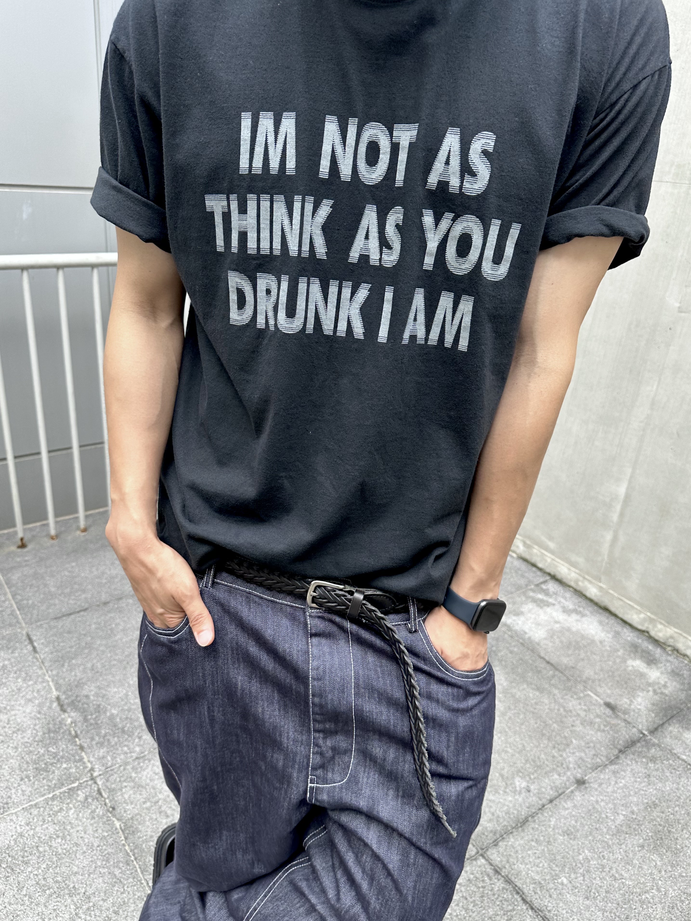 DRuNK 피그먼트 반팔 티셔츠